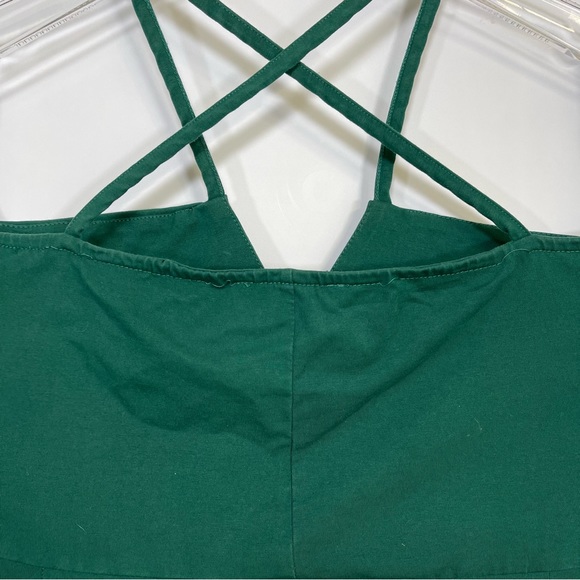 NWOT Eloquii Eden Off Shoulder LS Stretch Cotton Sheath Dress in Green Sz 24 - Picture 9 of 9